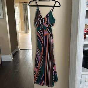 ba&sh pleated maxi dress